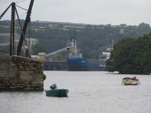 Large Ships Enter Fowey and Load