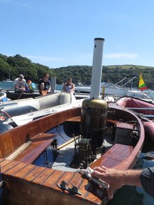 Saw This Steam Powered Boat at the Dinghy Dock