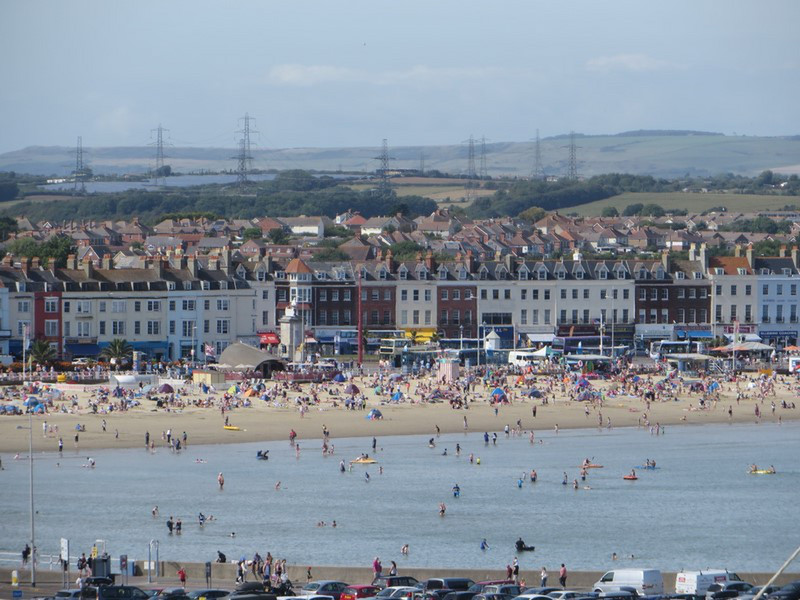 A Very Busy Beach Day in Weymouth