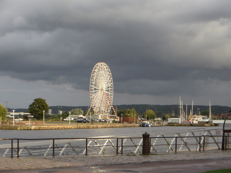 Our Last View of Ferris Wheel As We Left Honfleur