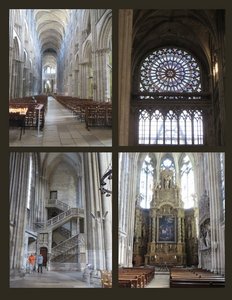 Views of the Interior of the Rouen Cathedral