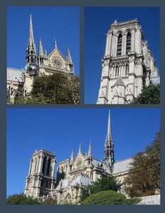 Views of Notre Dame As we Motor Past