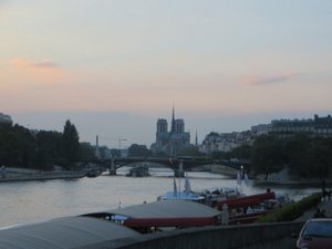 On Our Evening Walk Across the Seine