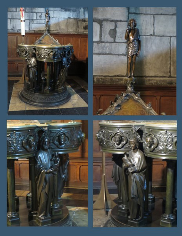 Details of the Baptismal in Notre Dame