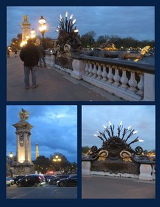 The Famous Alexandre III Bridge at Night