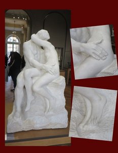 The Kiss As a Separate Sculpture in Marble in 1882
