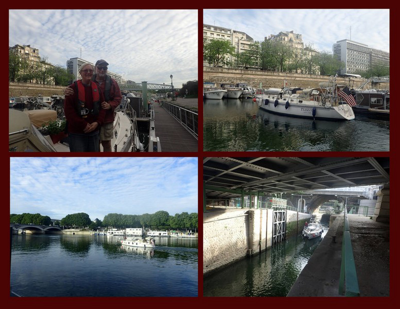 Thanks to Sally for some photos of us leaving Paris