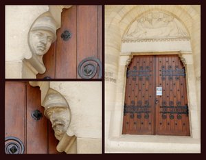 Details at the Door at the Le Memorial de Dormans
