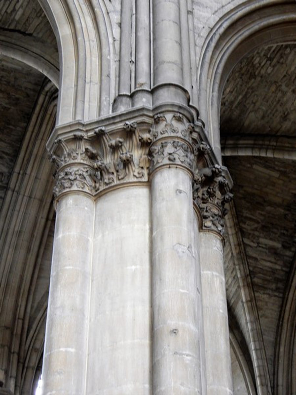 Some of the Detailed Carving on the Columns