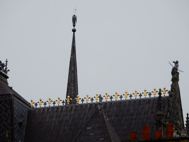 Details on the Roof of the Reims Cathedral