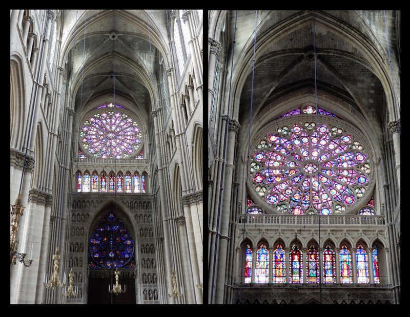 One of the Rose Windows in the Reims Cathedral