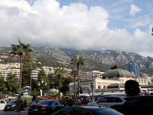 Clouds Coming in Over the Mountains in Monaco