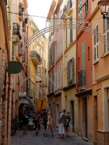 The Narrow Streets of the Old Town in Monaco