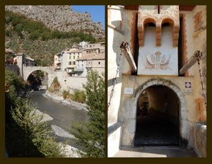 The Entrance to the Medieval Village of Entrevaux