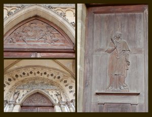 Details of the Doorway into Saint-Benigne Church