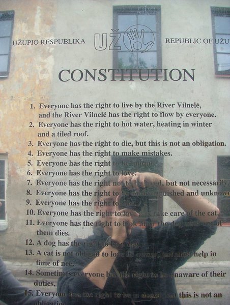 Uzupis Constitution
