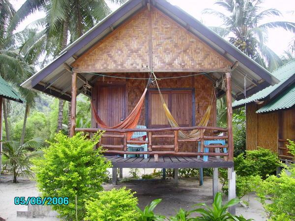 Our bungalow on the beach