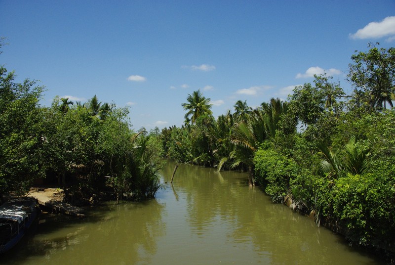 Die Kanäle im Mekong Delta 