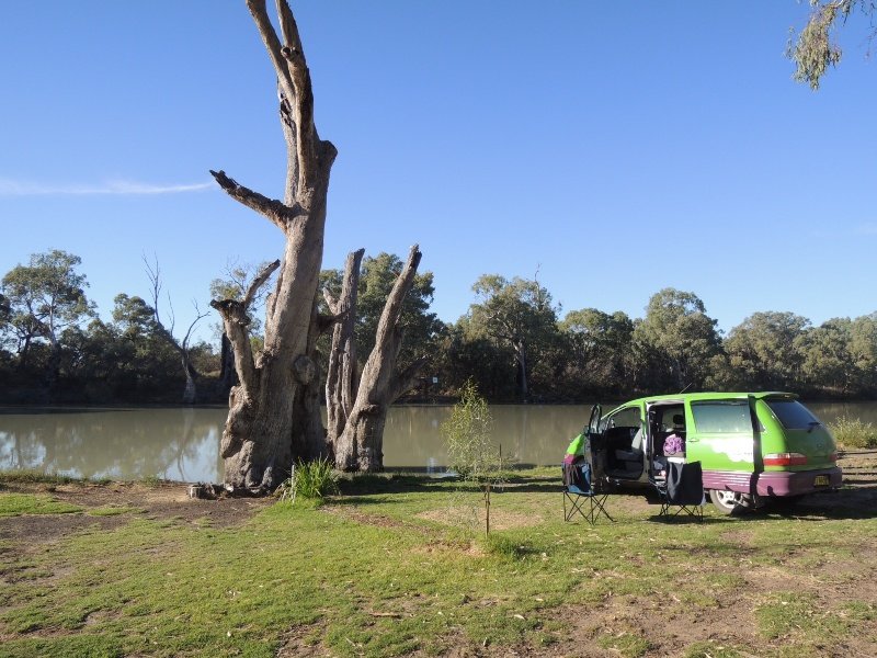 Camping am Darling River