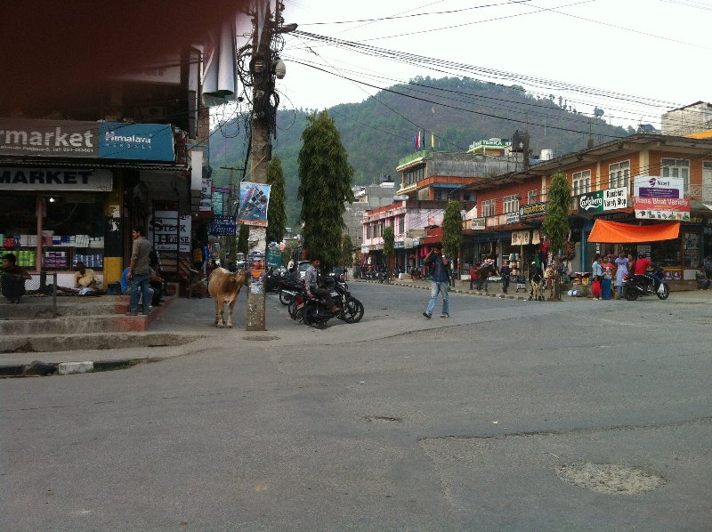 Pokhara Straßenansicht
