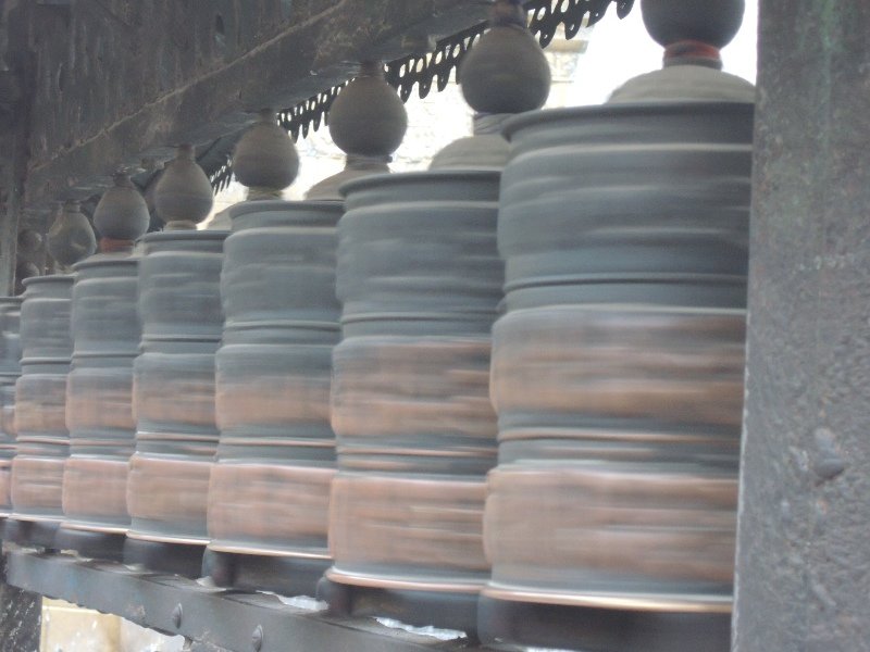 Swayambhunath  -Gebetsmühlen