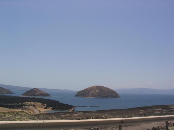 Islands in Lake Asal