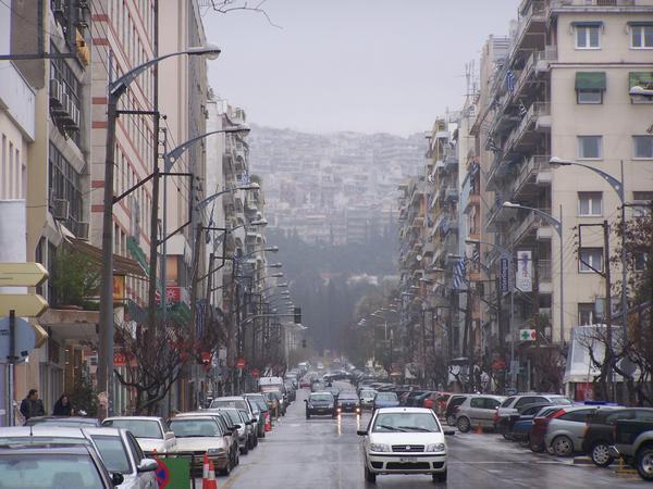 A Road in Thessaloniki