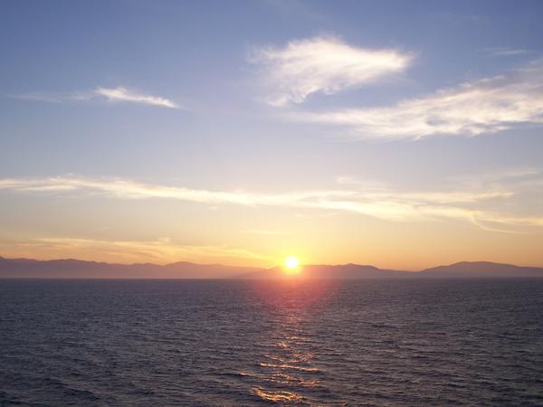 Sunset from the Ferry