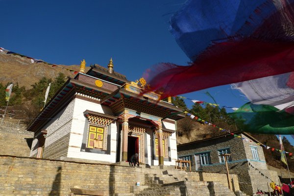 Nepal - Annapurna Circuit Trek - Our Monestery in Pisang