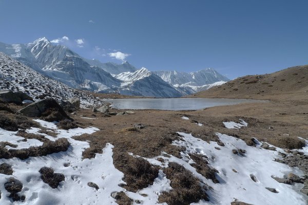 Nepal - Annapurna Circuit Trek - Backdrop of Smaller Ice Lake 2
