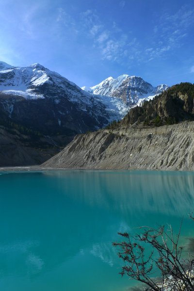 Nepal - Annapurna Circuit Trek - Gangapurna Glacier And Lake 