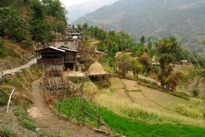 Nepal - Annapurna Circuit Trek - Nice Village On Final Day From Ghandruk