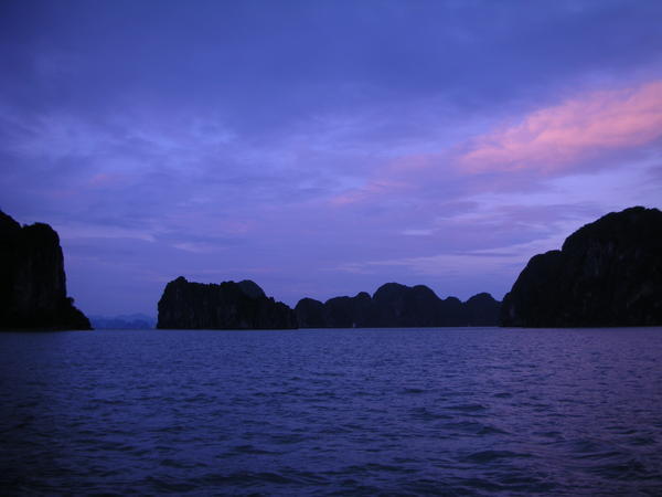 Halong Bay at dusk