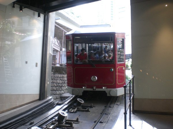 The tram to the peak