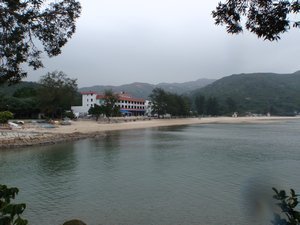 Our beachfront hotel at Lantau