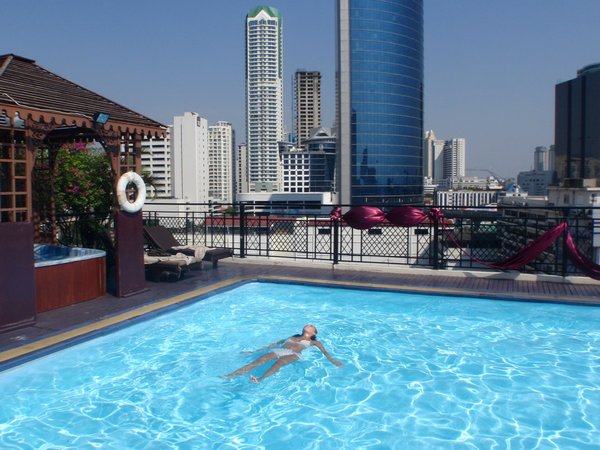 Our rooftop pool and a great view