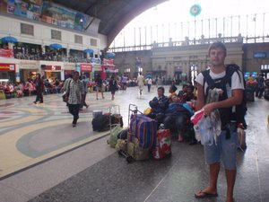 At Bangkok train station