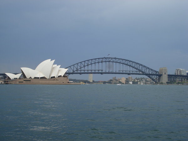 Sydney opera house and harbour bridge