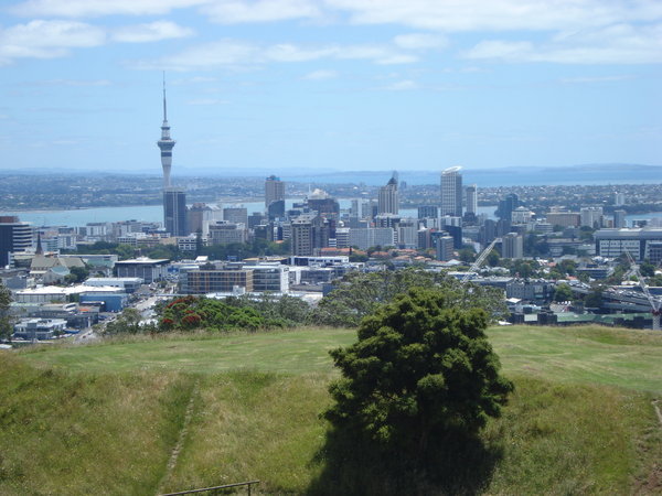 Auckland from Mt Eden which is a former volcano