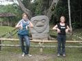 Christine and I being losers at the San Augustin archeological park