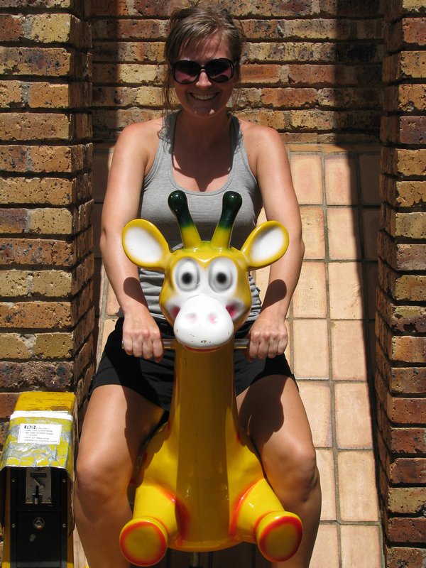 I wanted to ride a giraffe... and I did
