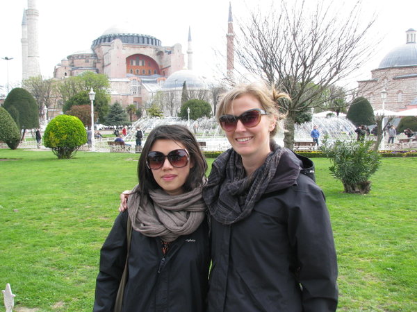 Ayasofya - this is us with no sleep after a 19 hour bus ride