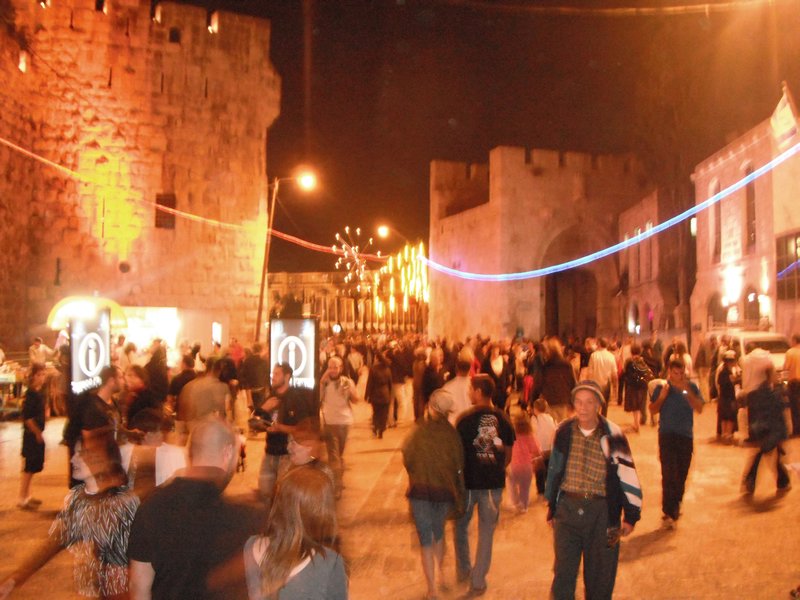 Bright nights in the old city