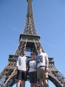 My first trip the the Eiffel Tower - escorted by Felipe and Christopher