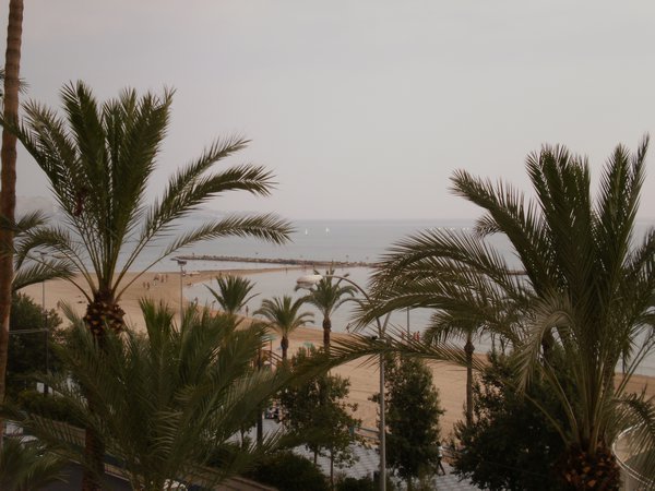 View of the beach in Alicante