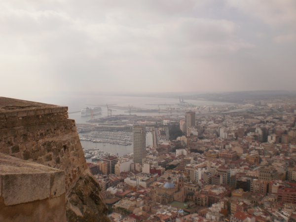 View of Alicante from the castle