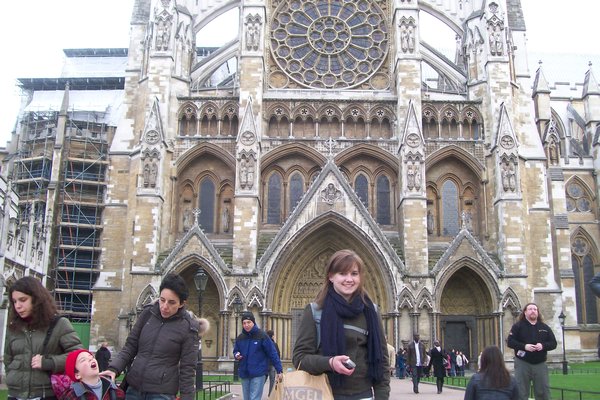 Taryn and Westminster Abbey 