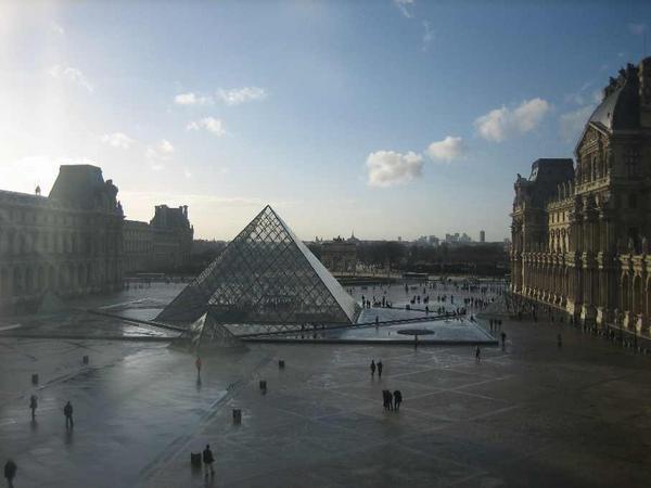Photo taken from inside in Louvre