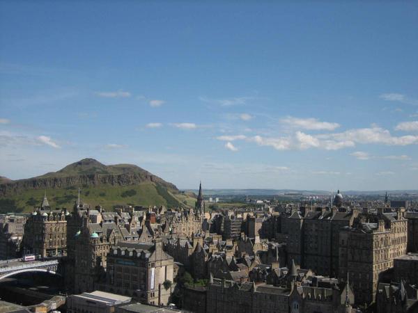View from the top of the Scott Monument