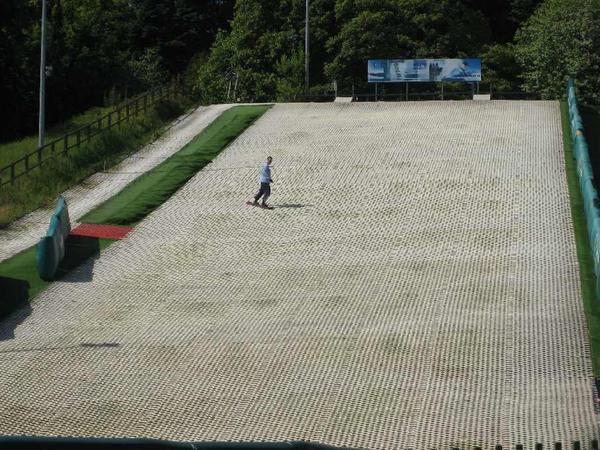 dry slope snowboarding